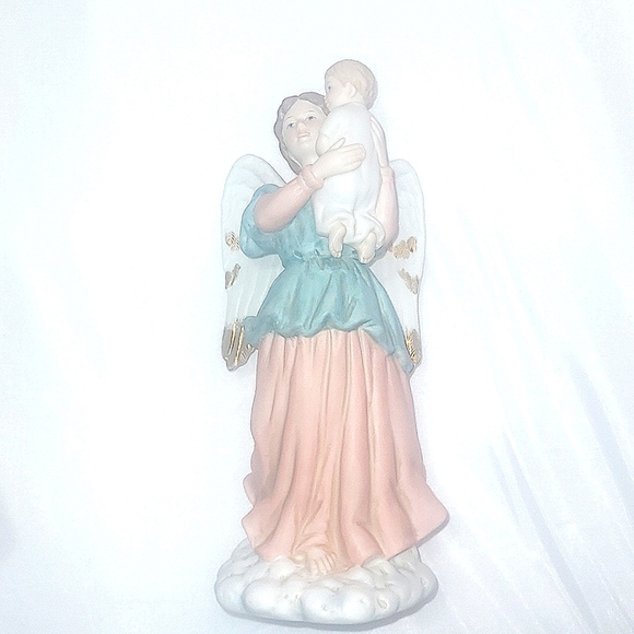 Home Interior 2 Collectible Porcelain Angel Figurines - Picture 3 of 16